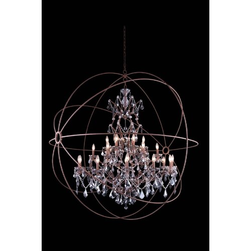 Rosdorf Park Mendelson 25 Light Dimmable Globe Chandelier Wayfair